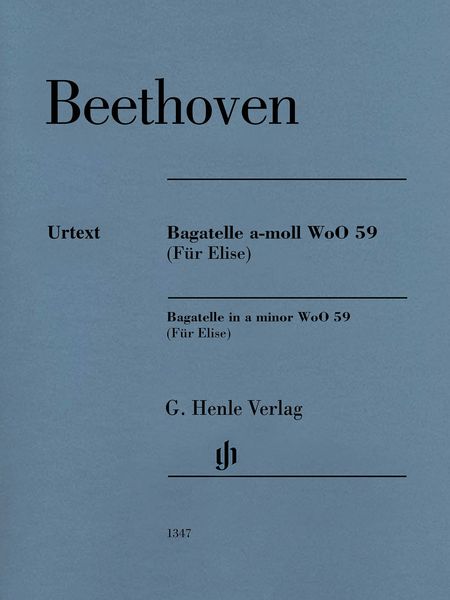 Bagatelle A-Moll, WoO 59 (Für Elise) : Für Klavier / edited by Joanna Cobb Biermann.