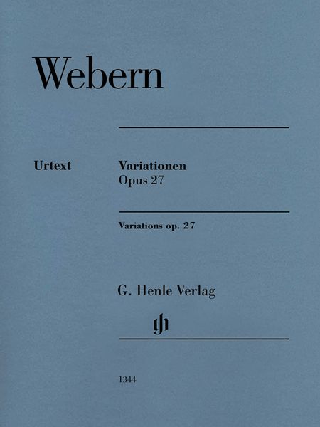 Variationen, Op. 27 : Für Klavier / edited by Ullrich Scheideler.