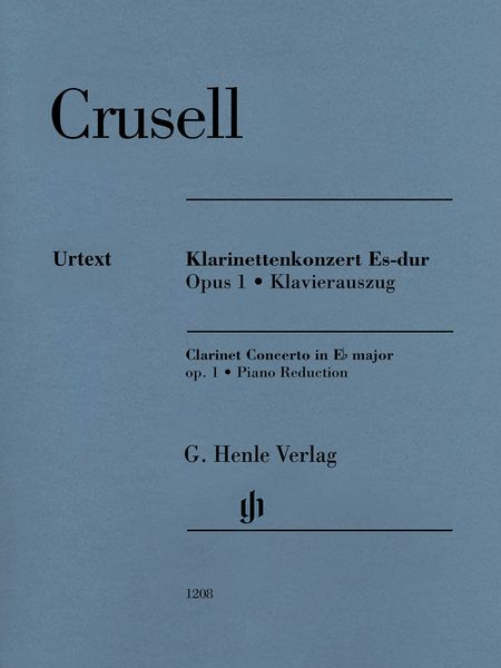 Klarinettenkonzert Es-Dur, Op. 1 / edited by Nicolai Pfeffer - Piano reduction.