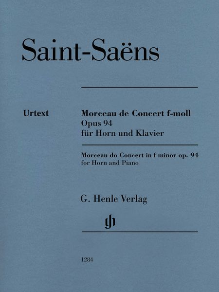 Morceau De Concert In F Minor, Op. 94 : For Horn and Piano / edited by Dominik Rahmer.