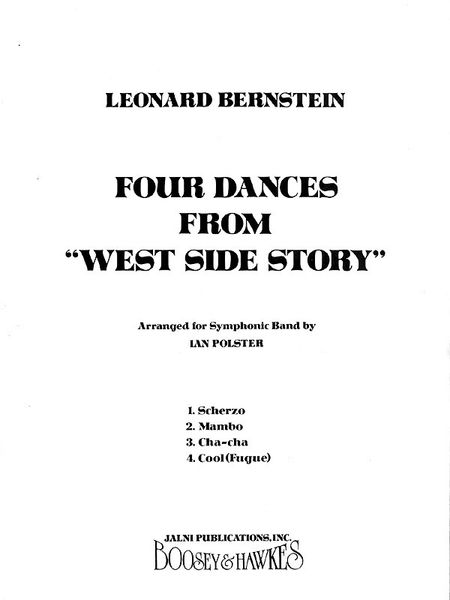 Four Dances From West Side Story.