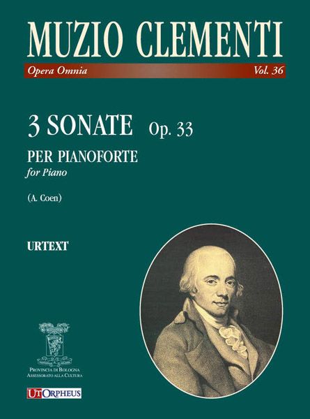 3 Sonatas, Op. 33 : For Piano / edited by Andrea Coen.
