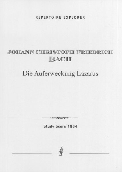 Der Auferweckung Lazarus : Oratorium.