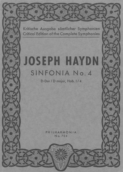 Sinfonia No. 4 In D Major, Hob I:4.