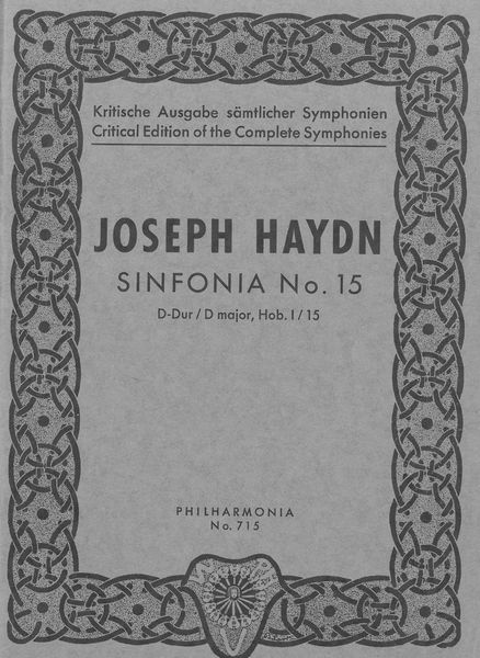 Sinfonia No. 15 In D Major, Hob. I:15.
