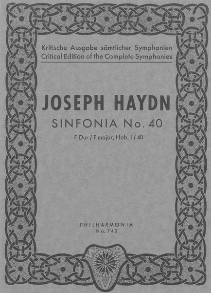 Sinfonia No. 40 In F Major, Hob. I:40.