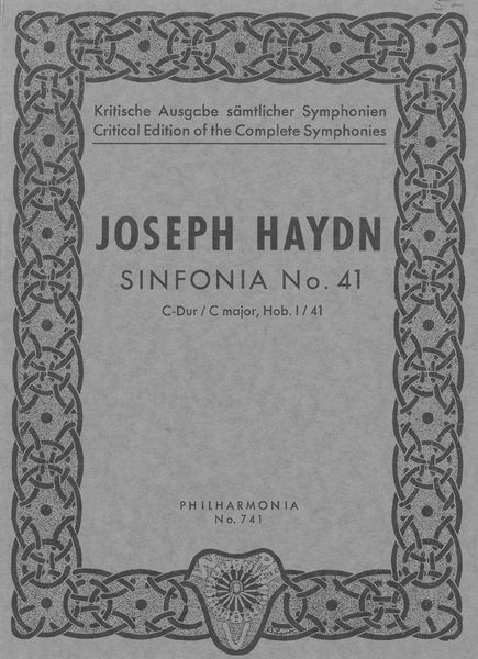 Sinfonia No. 41 In C Major, Hob. I:41.