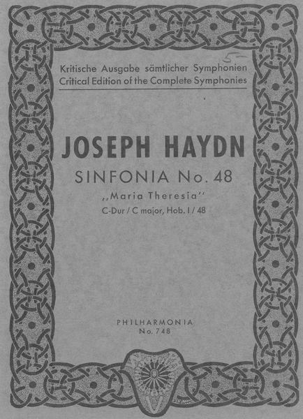 Sinfonia No. 48 In C Major, Hob. I:48 (Maria Theresia).