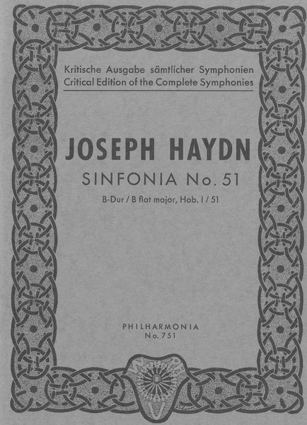 Sinfonia No. 51 In B Flat Major, Hob. I:51.