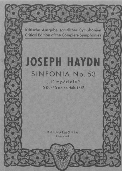 Sinfonia No. 53 In D Major, Hob. I:53 (L'imperiale).