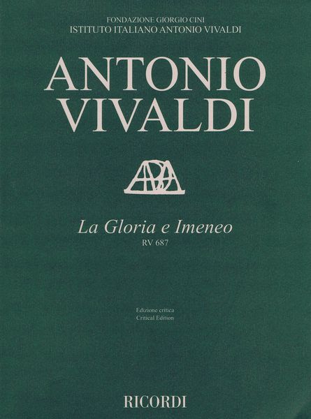 Gloria E Imeneo, RV 687 / edited by Alessandro Borin.