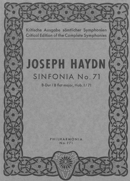 Sinfonia No. 71 In B Flat Major, Hob. I:71.