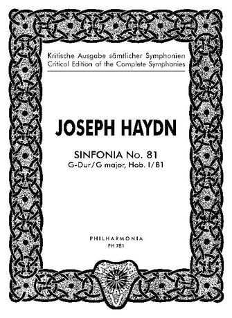 Sinfonia No. 81 In G Major, Hob. I:81.