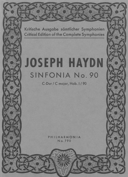 Sinfonia No. 90 In C Major, Hob. I:90.