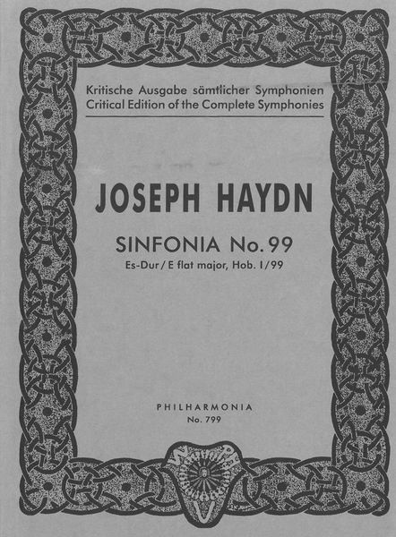 Sinfonia No. 99 In E Flat Major, Hob. I:99.