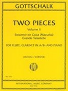 Two Pieces, Vol. 2 : For Flute, Clarinet In A/B Flat and Piano / arranged by Michael Webster.