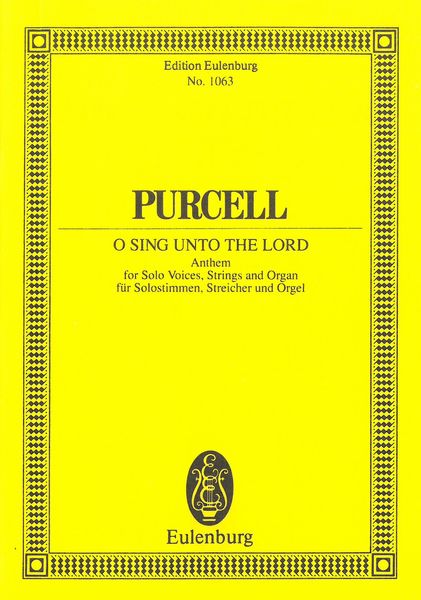 O Sing Unto The Lord : Anthem For Solo Voices, Strings and Organ.