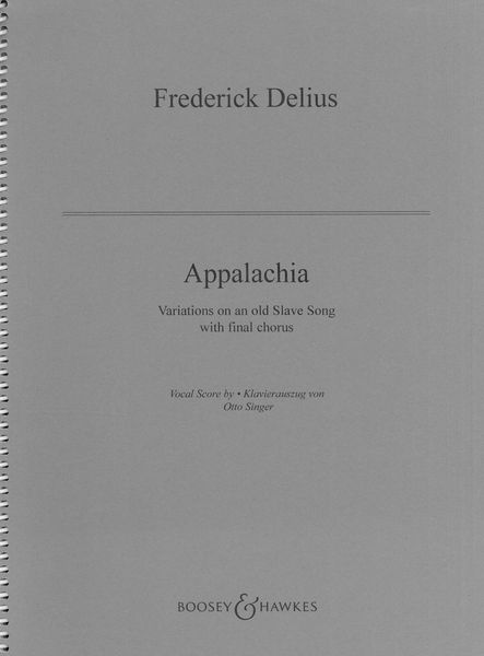 Appalachia : Variations On An Old Slave Song With Final Chorus.