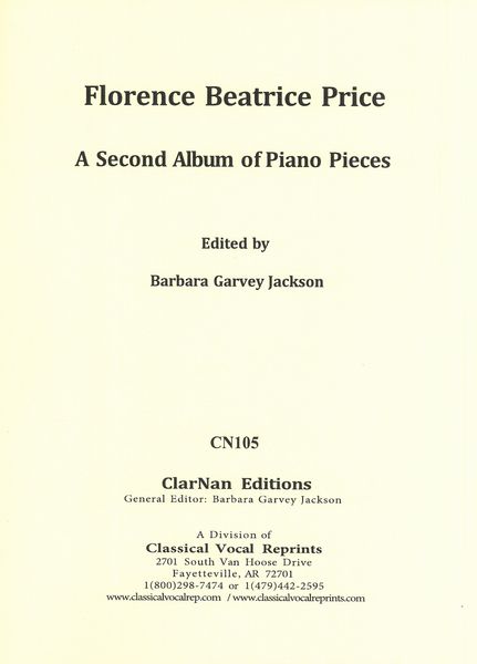 A Second Album of Piano Pieces / edited by Barbara Jackson.