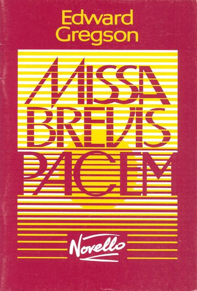 Missa Brevis Pacem : For Boys' Voices, Baritone Solo & Large Symphonic Wind Ensemble.