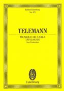 Musique De Table = Tafelmusik : 3me Production arr. Walter Bergmann.
