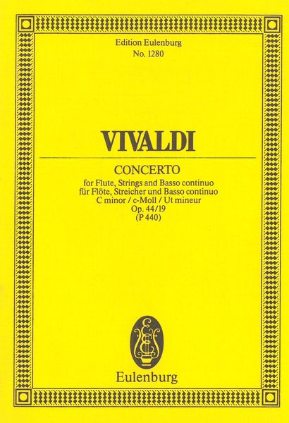 Concerto, Op. 44 No. 19 : For Flute, Strings and Basso Continuo.