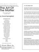 Art of The Matter : For Jazz Band.