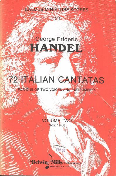72 Italian Cantatas, Vol. 2 (Nos. 19-38) : For One Or Two Voices & Instruments.
