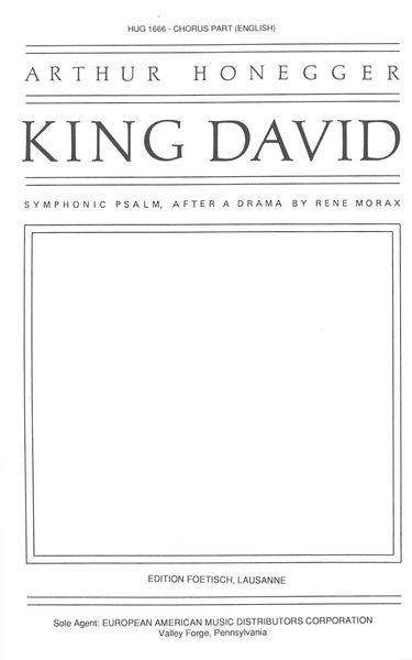 King David : Sphonic Poem [Choral Part] - [English].