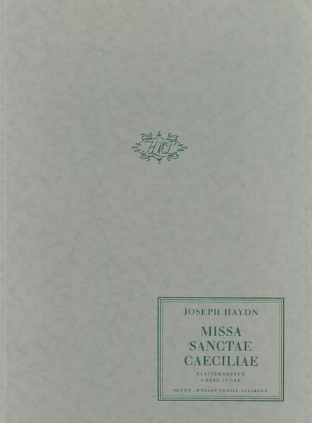 Missa Sanctae Caeciliae = Saint Cecilia Mass : Klavierauszug.