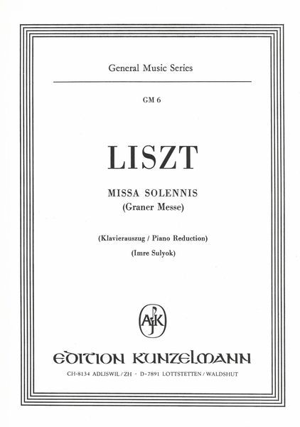 Missa Solemnis (Graner Messe) : For SATB Soli, SATB Chorus & Piano.