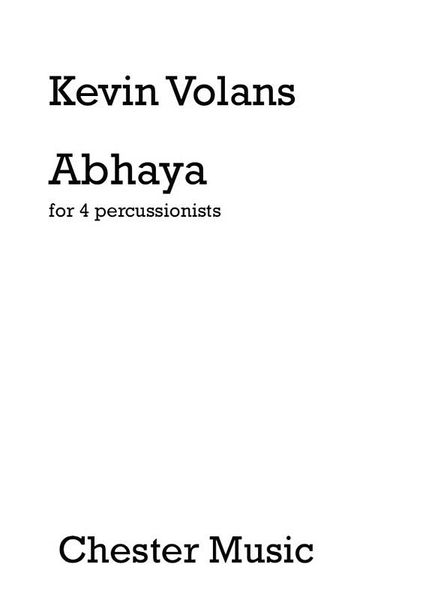 Abhaya : For Four Percussionists.