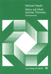 Missa Sub Titulo Sanctae Theresiae (Theresienmesse), MH 797 (1801) : First Edition.