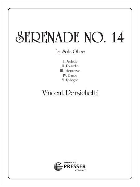 Serenade No. 14. Op. 159 : For Solo Oboe.
