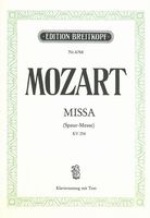 Missa (Spaur-Messe), K. 258 : Klavierauszug.