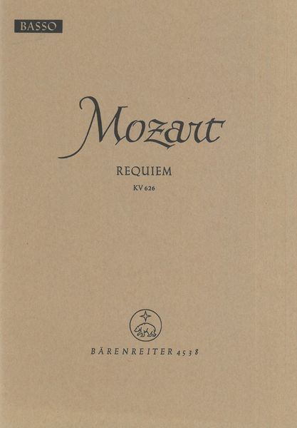Requiem, K. 626 : Basso Part.
