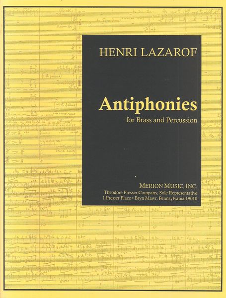 Antiphonies : For Brass and Percussion (1996).