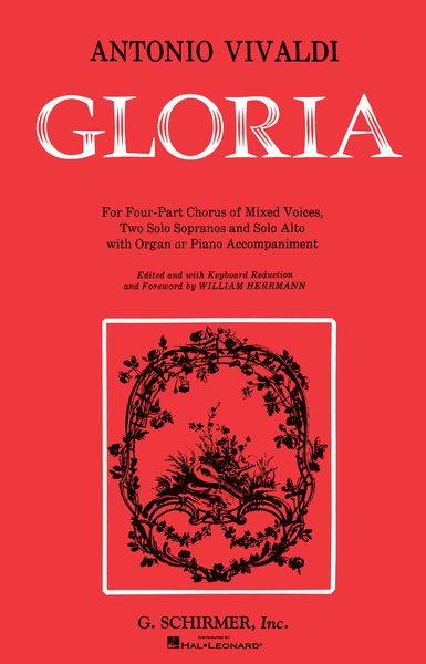 Gloria RV 589 : For Soli, Chorus & Organ (Or Piano).