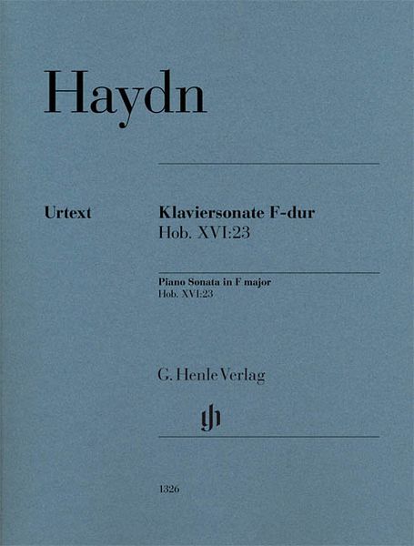 Klaviersonate F-Dur, Hob. XVI:23 / edited by Georg Feder.