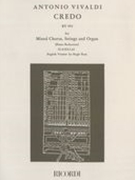 Credo : For Mixed Chorus, String & Organ, RV 591 [L/E] / English Version by Hugh Ross.