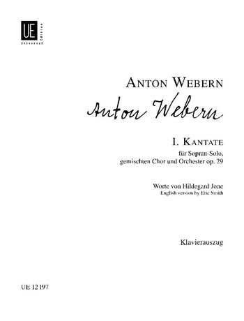 I. Kantante, Op. 29 : Für Sopran-Solo, Gemischten Chor und Orchester.