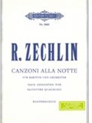 Canzoni Alla Notte : Für Bariton und Orchester - Klavierauszug.