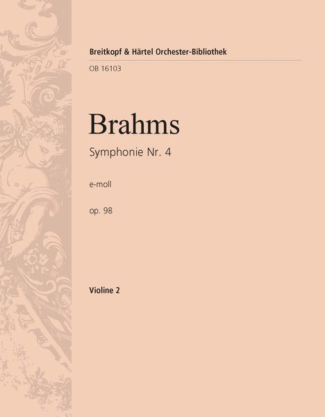 Symphony Nr. 4 In E Minor Op. 98 - Violin 2 Part.
