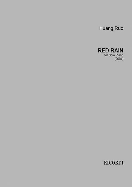 Red Rain : For Solo Piano (2004).