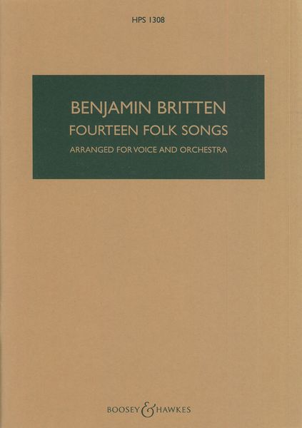 Fourteen Folk Songs : arranged For Voice and Orchestra.