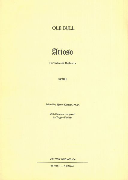 Arioso : For Violin & Orchestra.