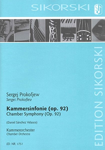 Kammersinfonie (Op. 92) : Für Kammerorchester / arranged by Daniel Sanchez Velasco.