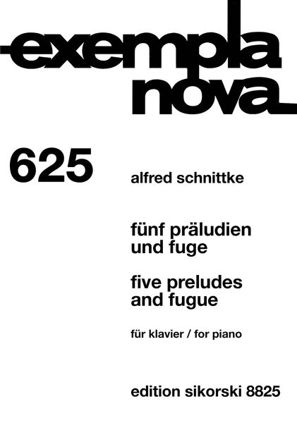 Fünf Präludien und Fuge = Five Preludes and Fugue : For Piano (1953-54).
