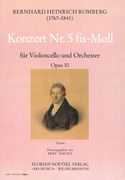 Konzert Nr. 5 Fis-Moll, Op. 30 : Für Violoncello und Orchester / edited by Bert Hagels.