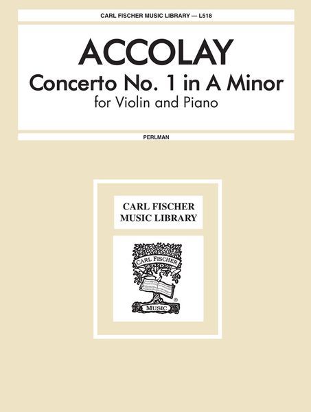 Concerto No. 1 In A Minor : For Violin and Piano.